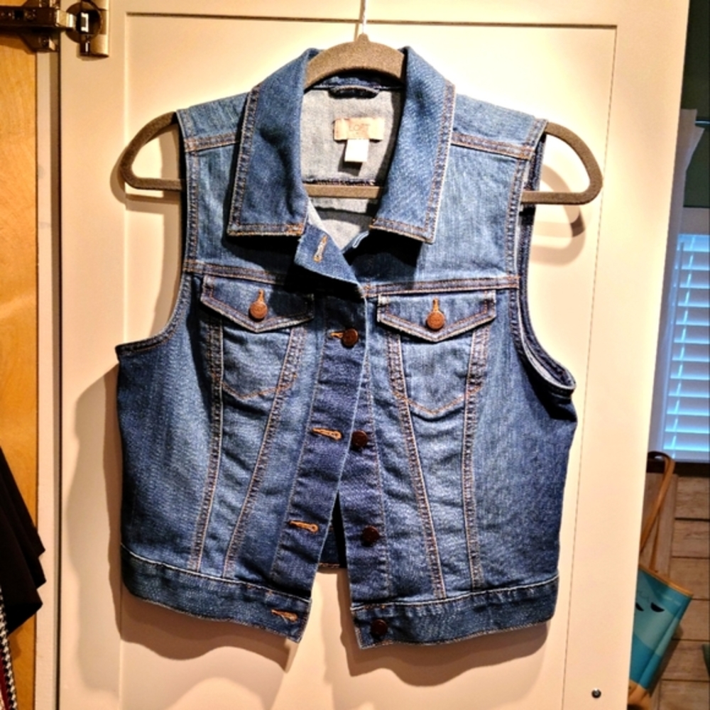 Loft denim vest